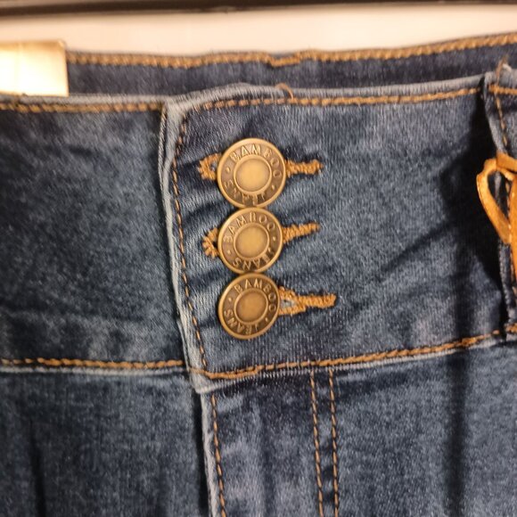 Bamboo High Waist Butt Lifting Skinny Jeans Women’s 17/33 Distressed NWT - Picture 8 of 9